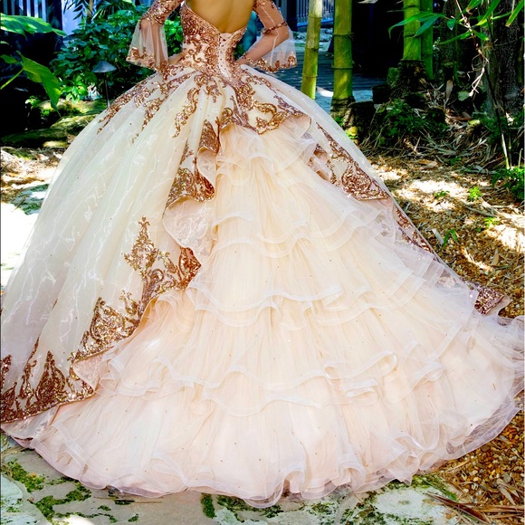 Other | Rose Goldchampagne Xv Dress | Poshmark